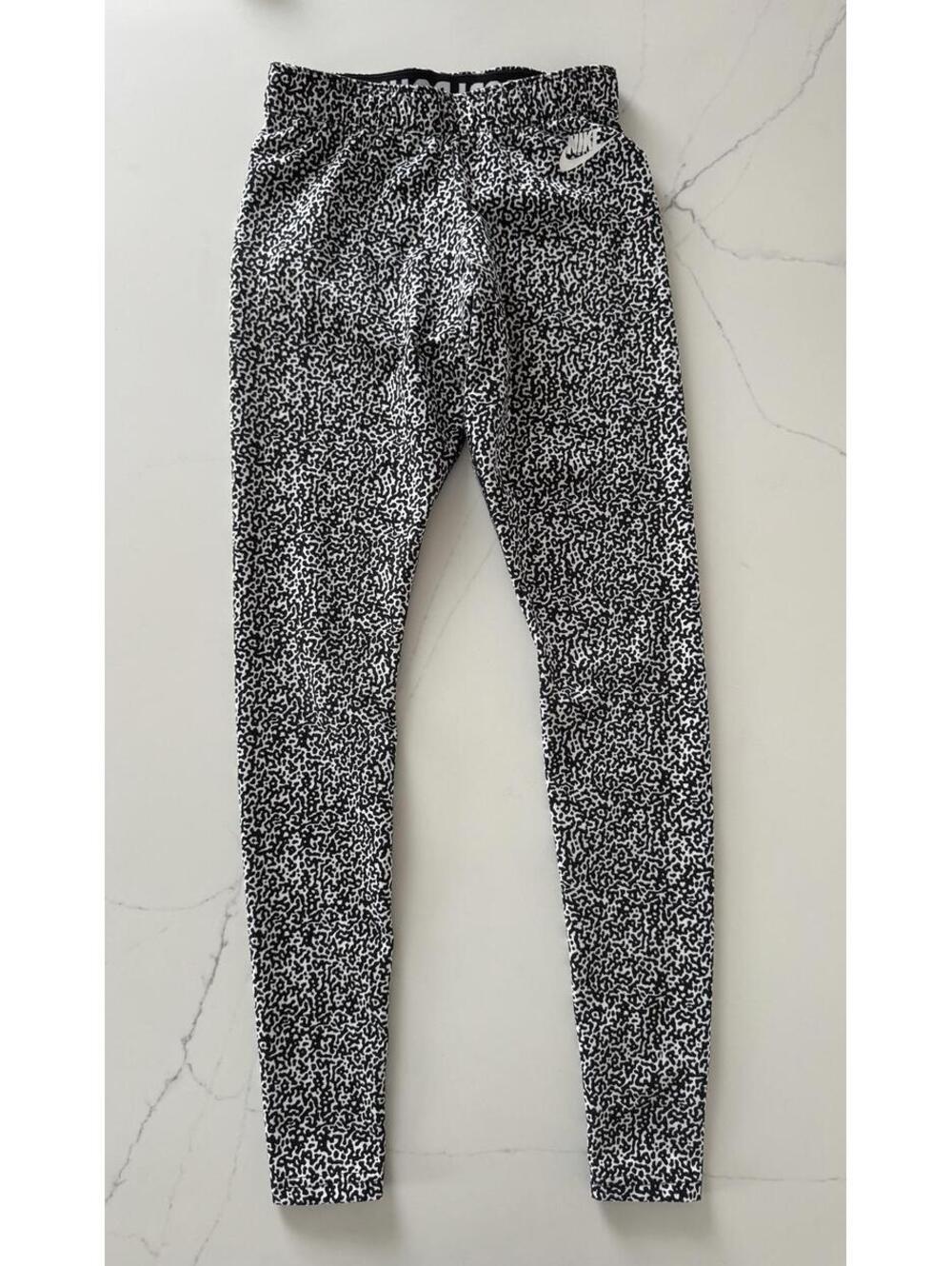 Nike Printed Leggings Black and White Size XS